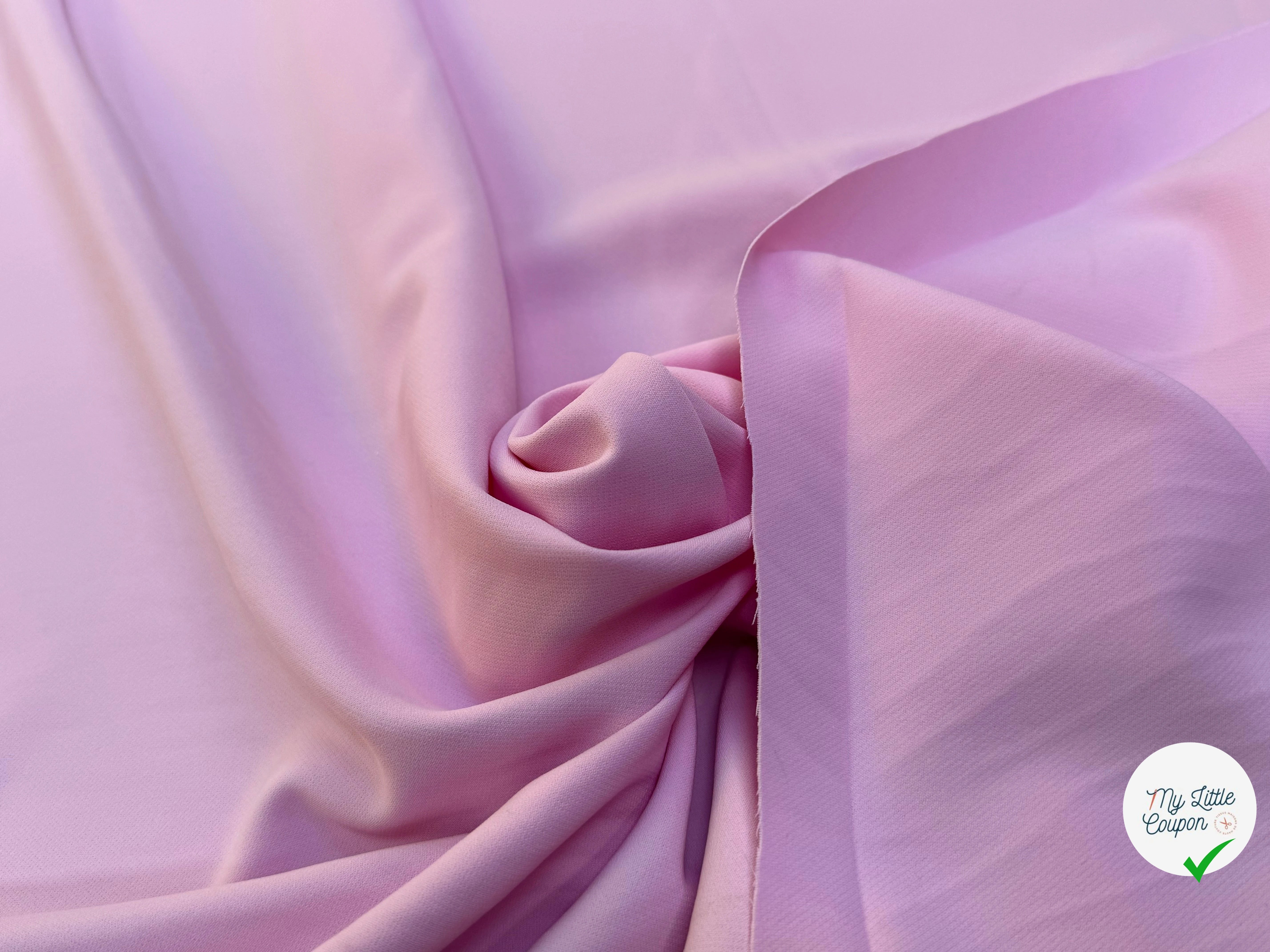 CREPE BEAU TOMBÉ LIGHT PINK STRETCH - My Little Coupon
