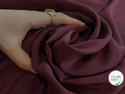 CRÊPE DE CHINE 100% SOIE BORDEAUX - My Little Coupon - tissu - coudre