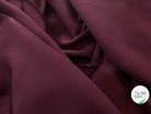 CRÊPE DE CHINE 100% SOIE BORDEAUX - My Little Coupon - tissu - coudre
