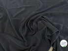 CREPE DE CHINE 100% SOIE NOIR ANTHRACITE FLUIDE - My Little Coupon