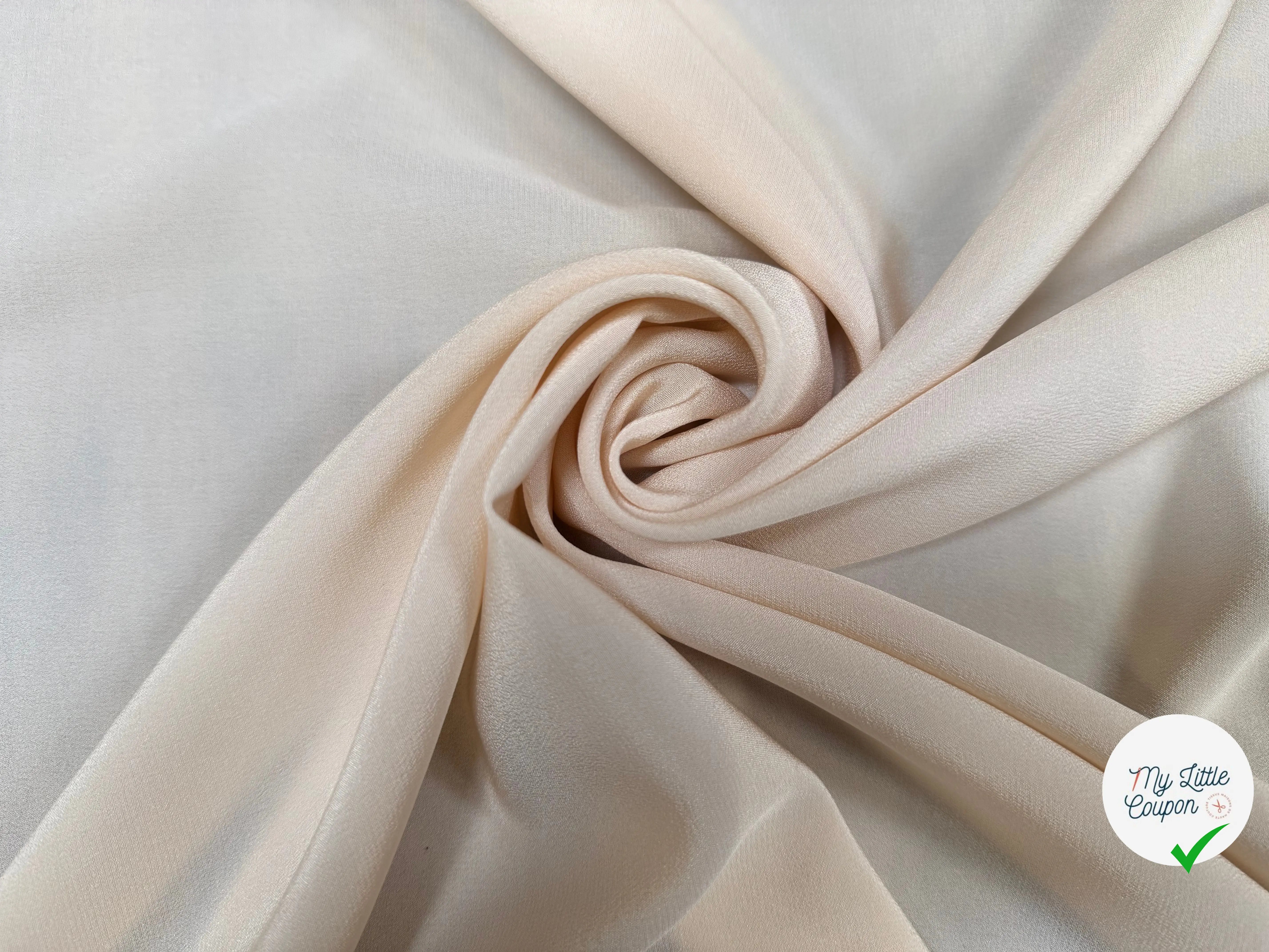 CREPE DE CHINE 100% SOIE, Misty Beige - My Little Coupon
