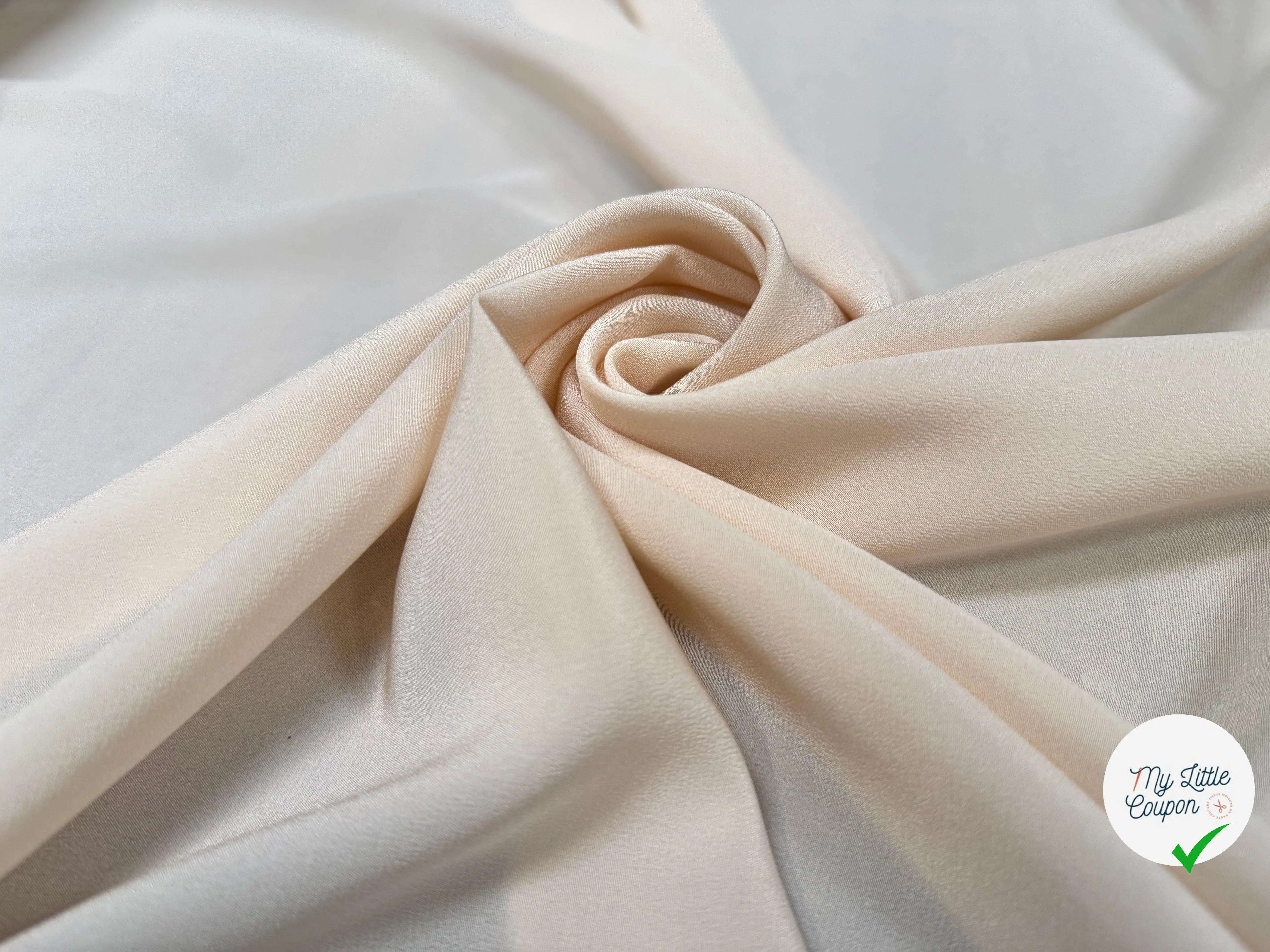 CREPE DE CHINE 100% SOIE, Misty Beige - My Little Coupon