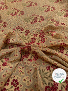 CREPE DE CHINE BOUQUET DE TOSCANE 100%SOIE - My Little Coupon
