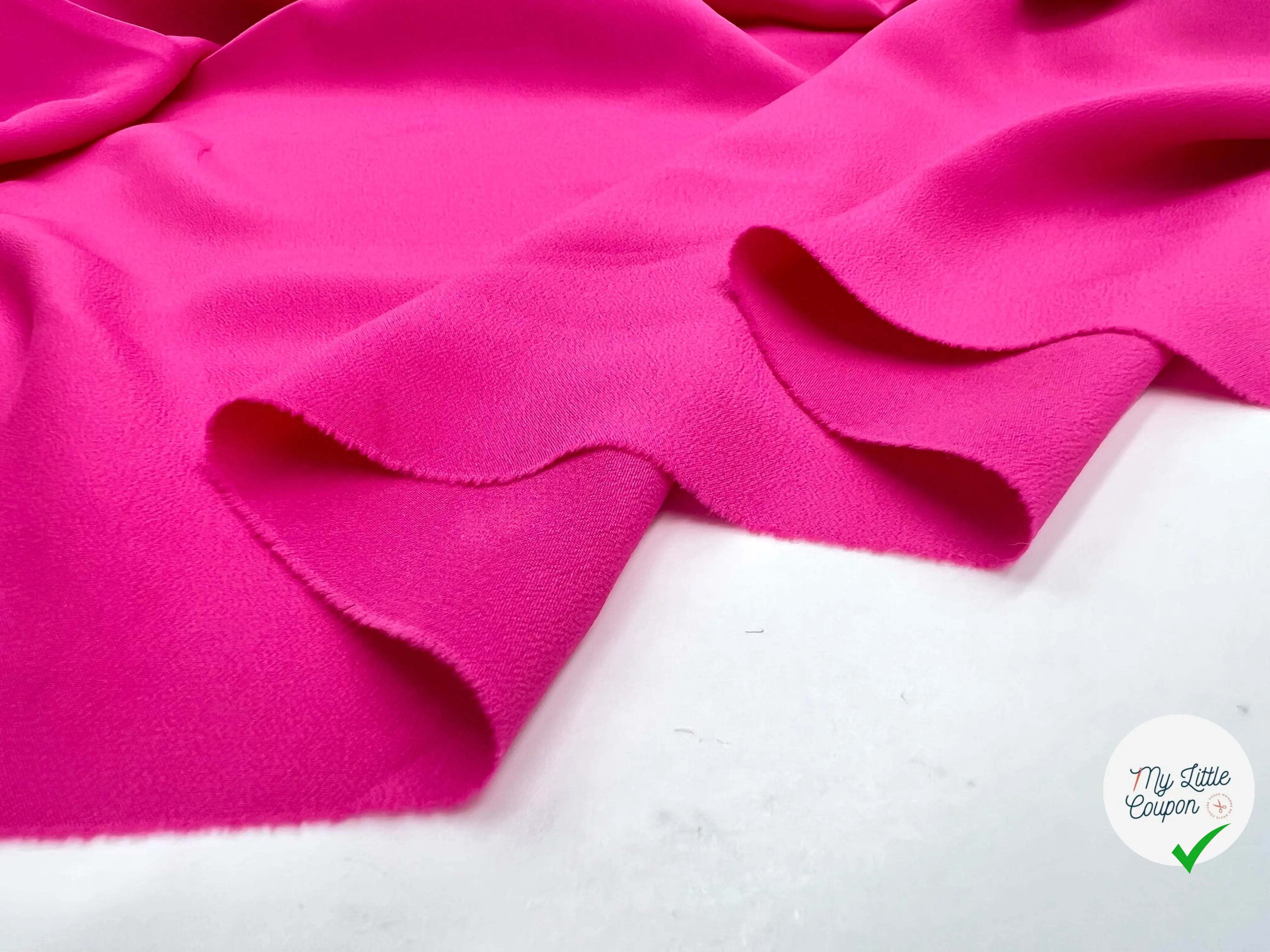 CRÊPE DE CHINE FUSCHIA - My Little Coupon - tissu - coudre