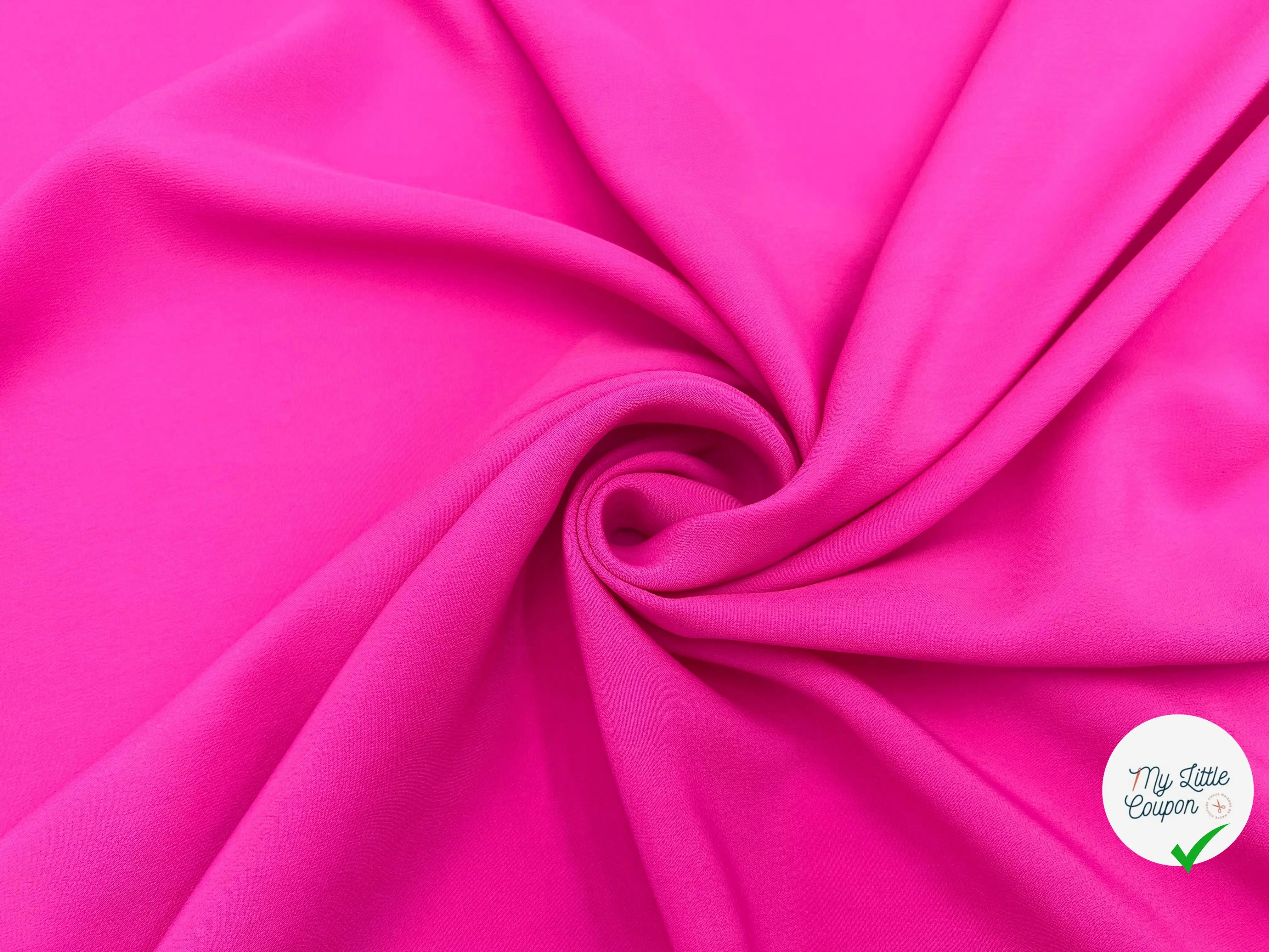 CRÊPE DE CHINE FUSCHIA - My Little Coupon - tissu - coudre
