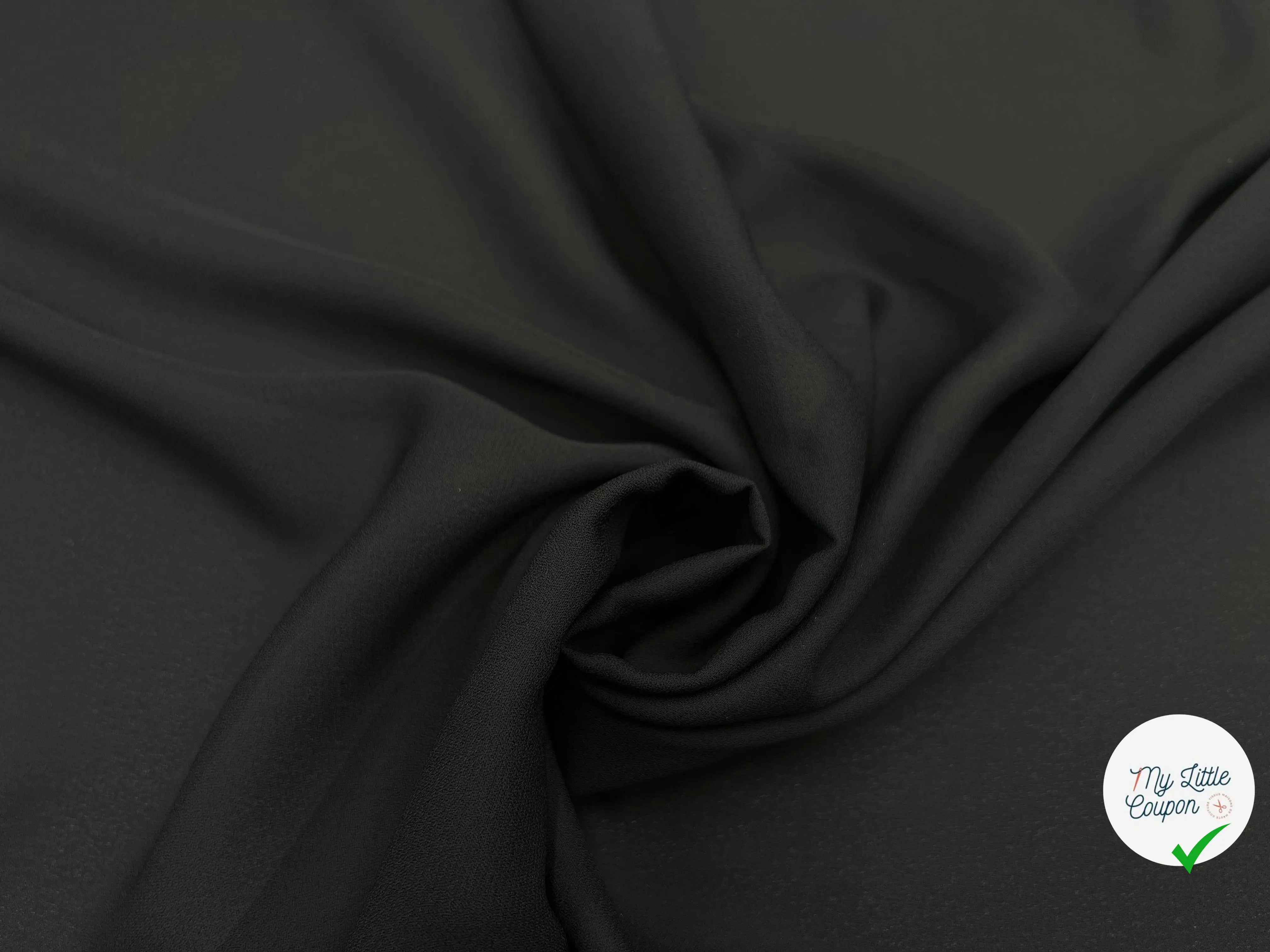CRÊPE DE CHINE NOIR - My Little Coupon - tissu - coudre