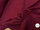 CREPE DE CHINE SOIE DOUBLE GEORGETTE BORDEAUX FLUIDE - My Little Coupon