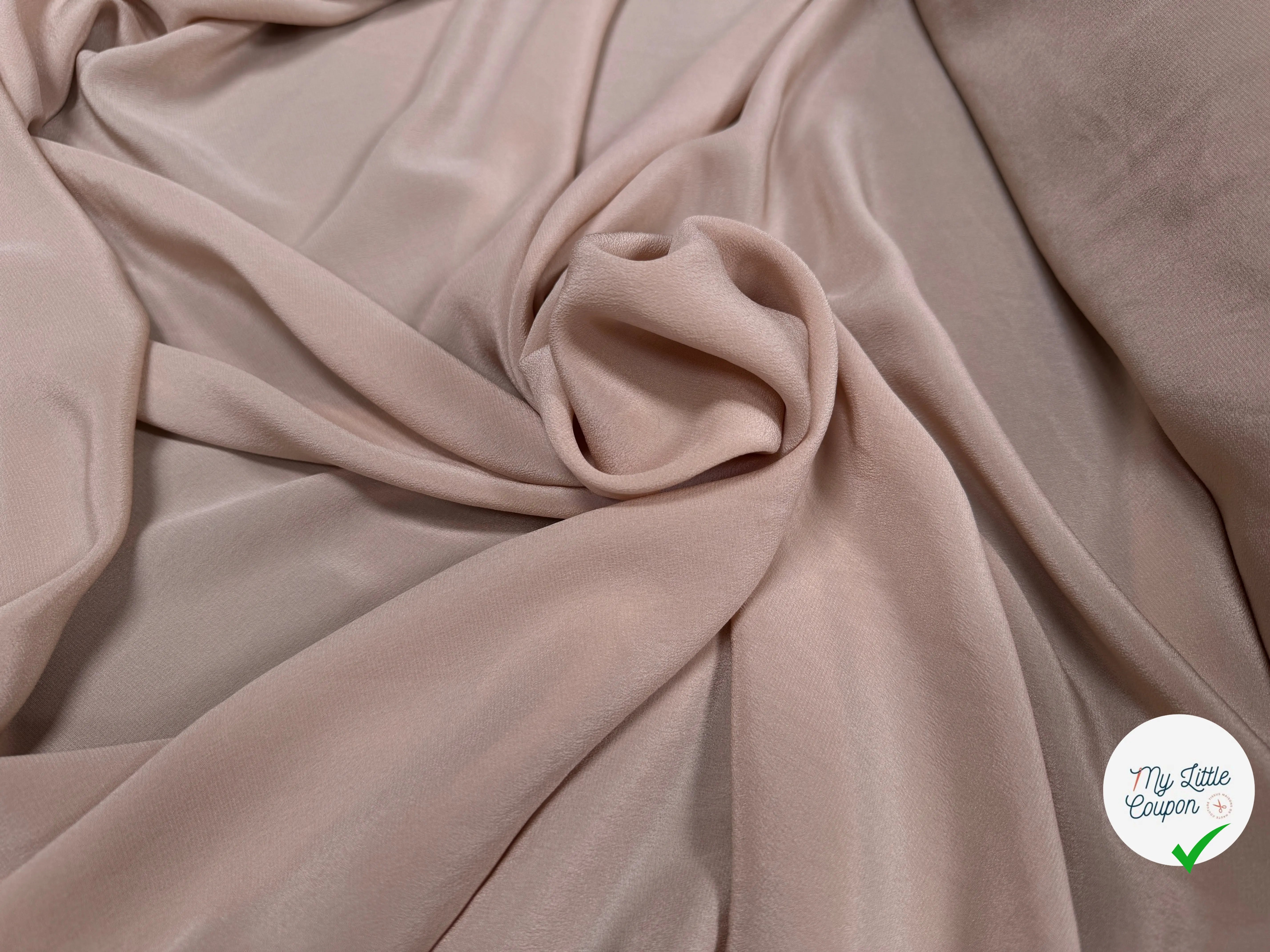 CRÊPE DE CHINE SOIE NUDE STRETCH - My Little Coupon