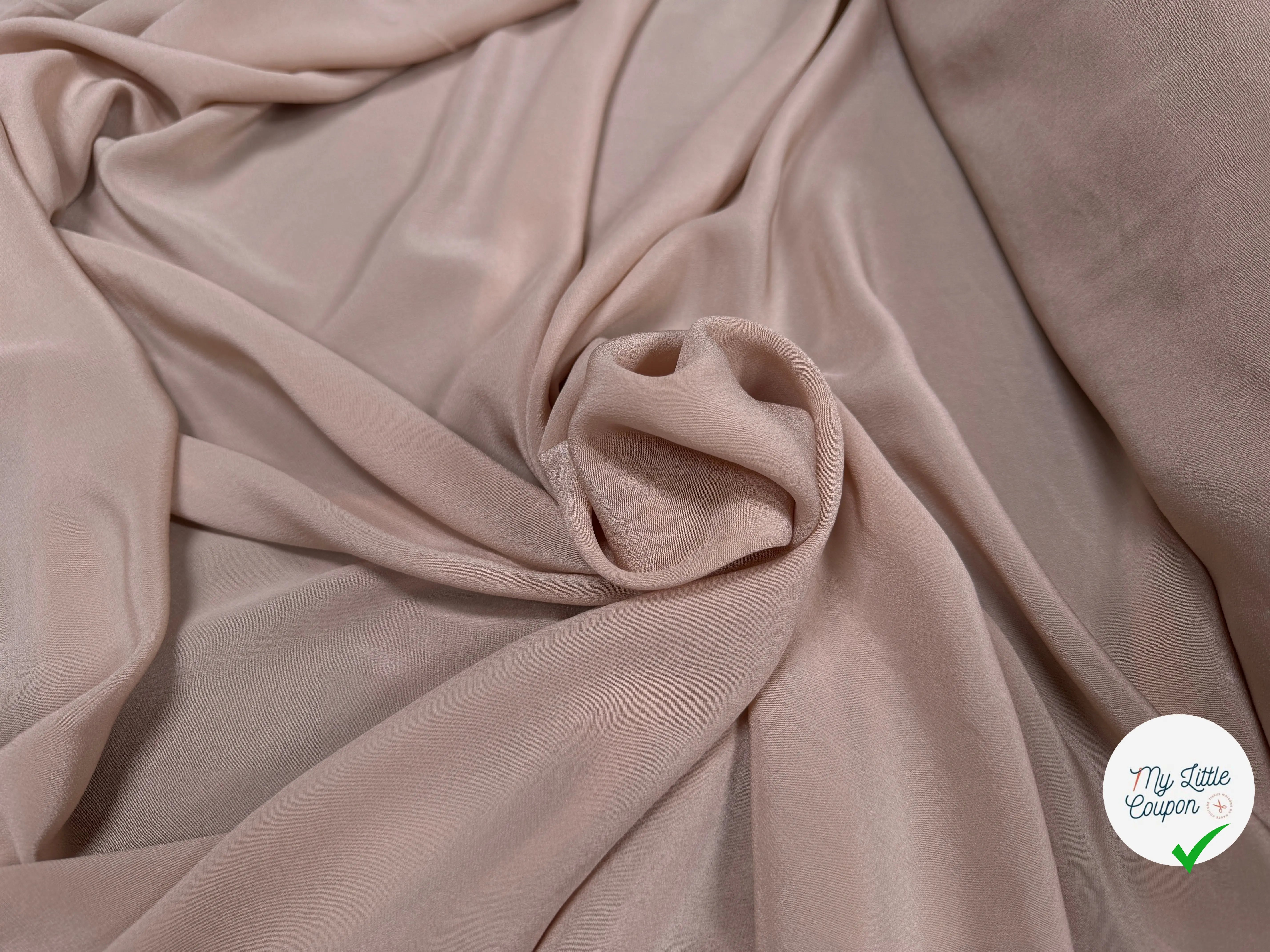 CRÊPE DE CHINE SOIE NUDE STRETCH - My Little Coupon