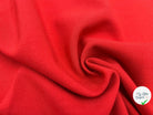 CRÊPE DE LAINE VISCOSE STRETCH ROUGE VERMILLON - My Little Coupon - tissu - coudre
