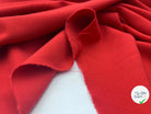 CRÊPE DE LAINE VISCOSE STRETCH ROUGE VERMILLON - My Little Coupon - tissu - coudre