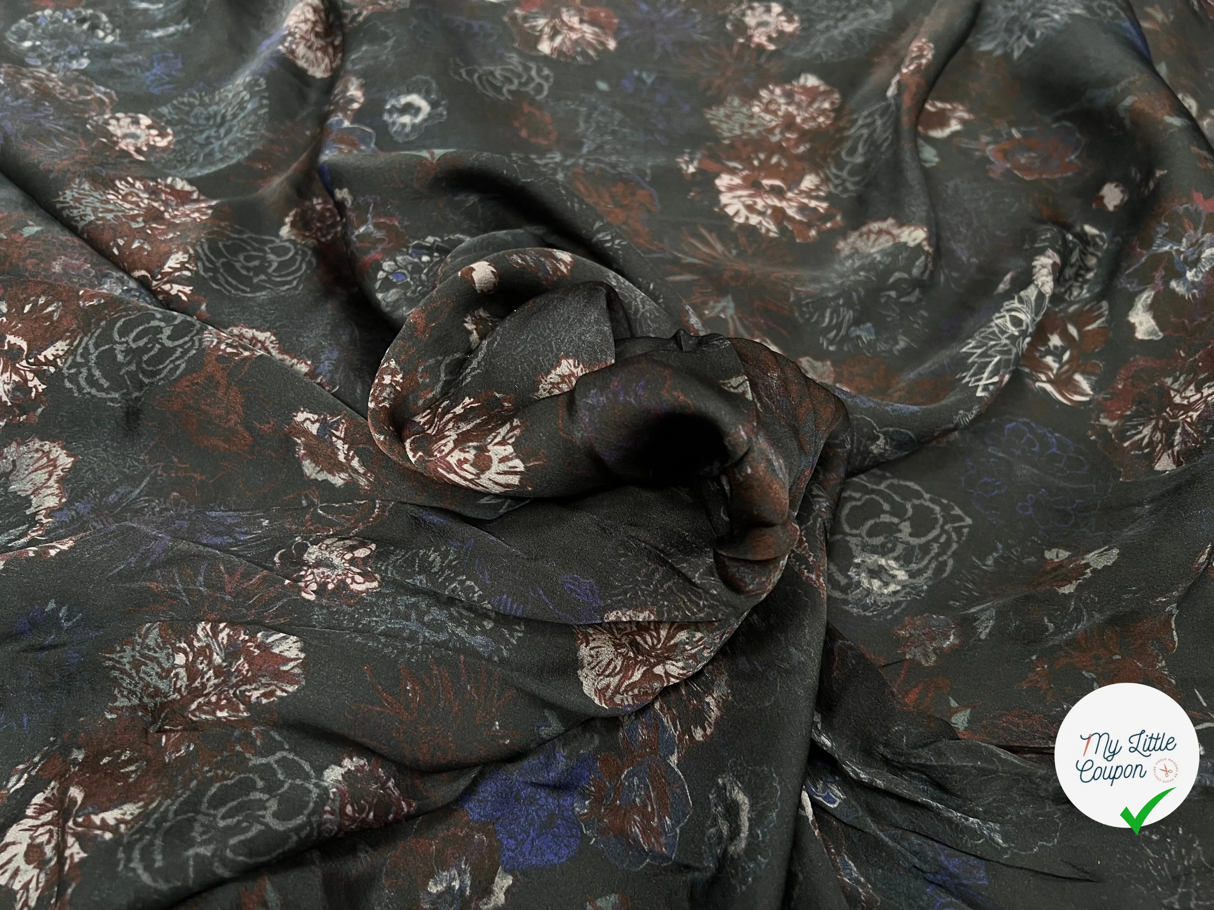 CRÊPE DE SOIE À MOTIFS FLORAL - My Little Coupon