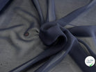 CREPE DE SOIE DOUBLE GEORGETTE FLUIDE BLEU NUIT - My Little Coupon