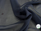 CREPE DE SOIE DOUBLE GEORGETTE FLUIDE BLEU NUIT - My Little Coupon