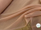 CREPE DE SOIE FLUIDE 140 DE LAIZE 100% SOIE CREME - My Little Coupon