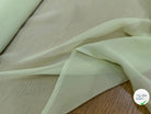 CREPE DE SOIE FLUIDE 140 DE LAIZE 100% SOIE LIGHT GREEN - My Little Coupon
