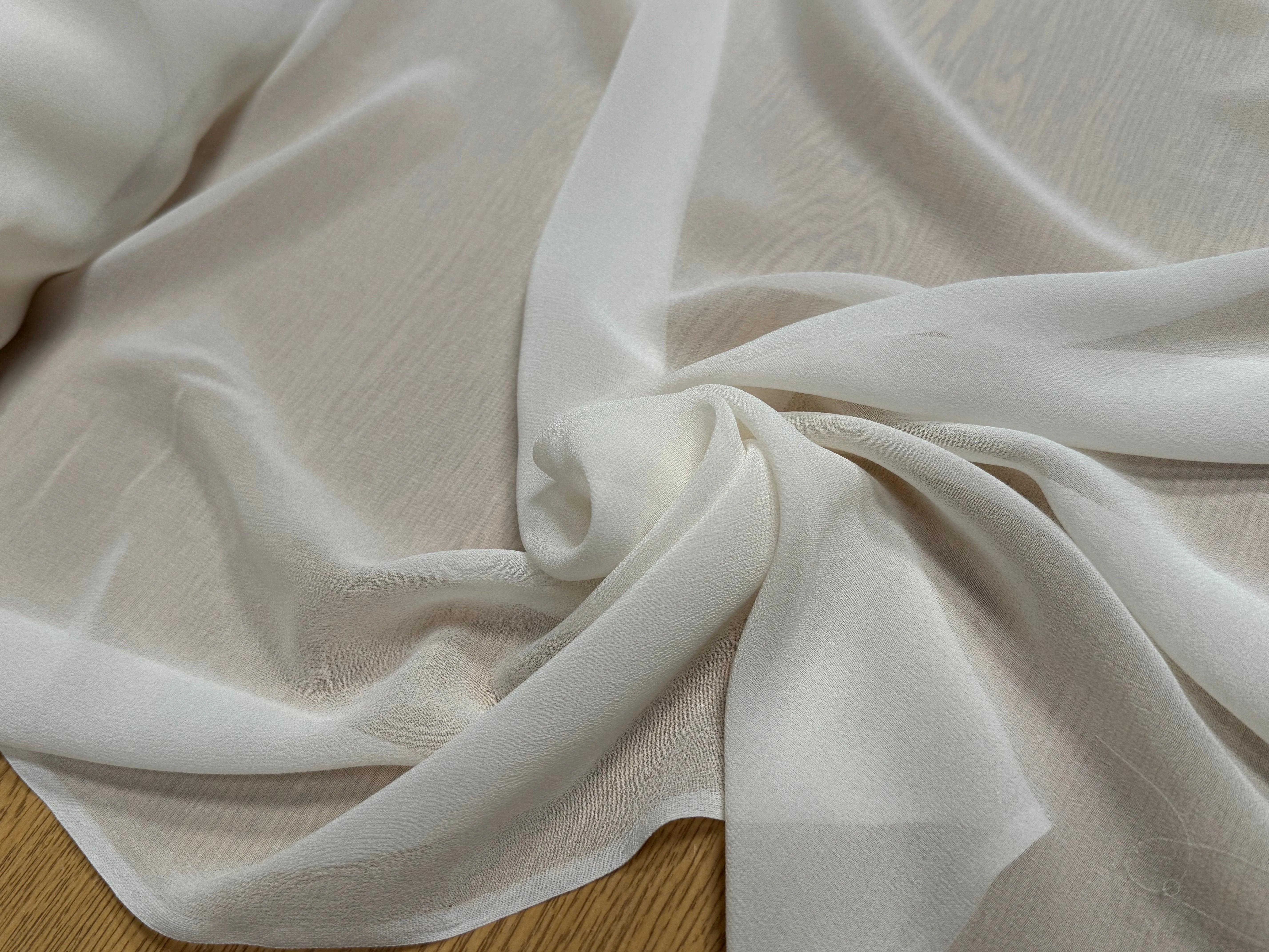 CREPE DE SOIE FLUIDE BLANC CASSÉ 115 DE LAIZE - My Little Coupon