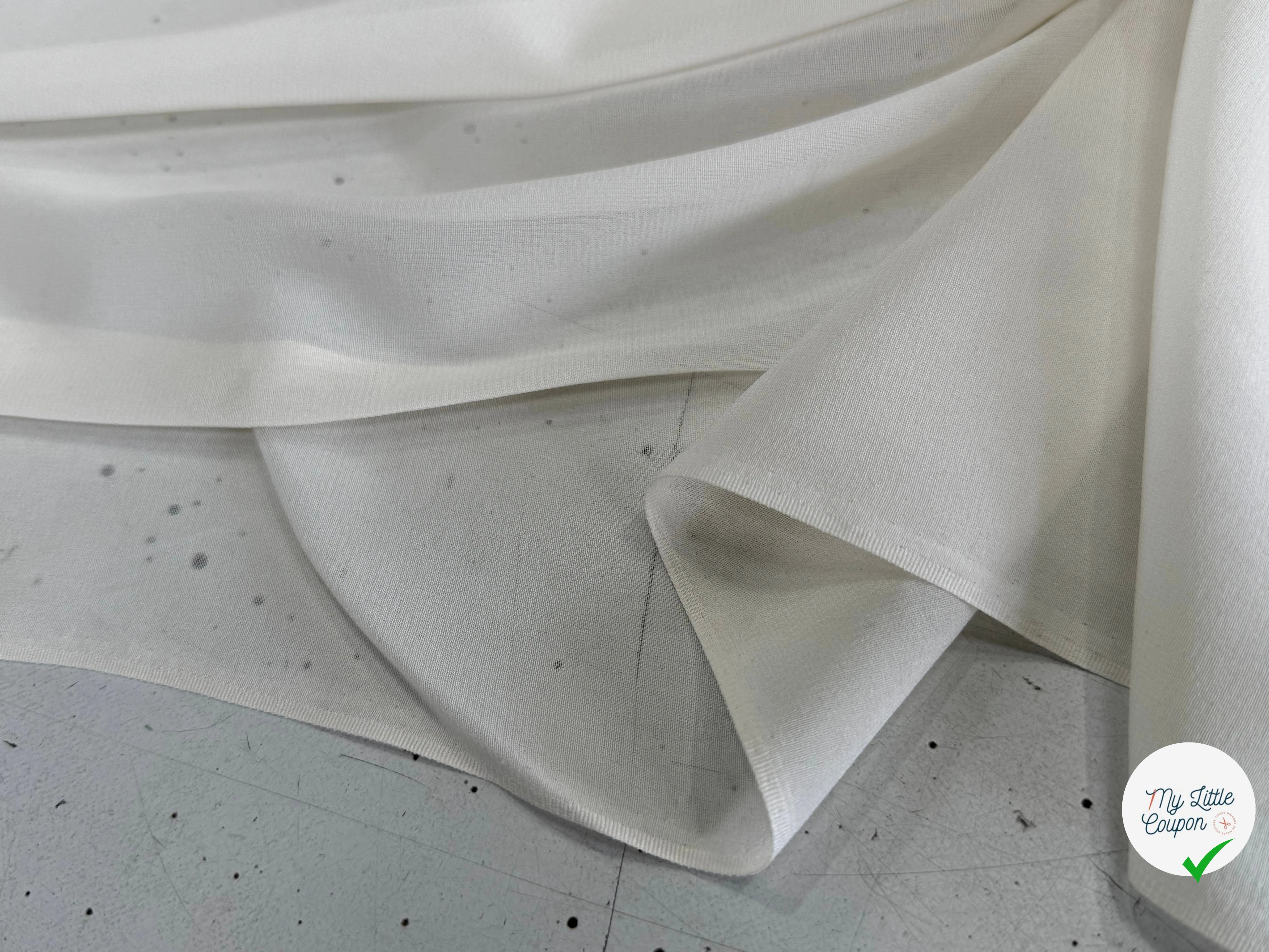 CREPE DE SOIE FLUIDE ÉCRU - My Little Coupon