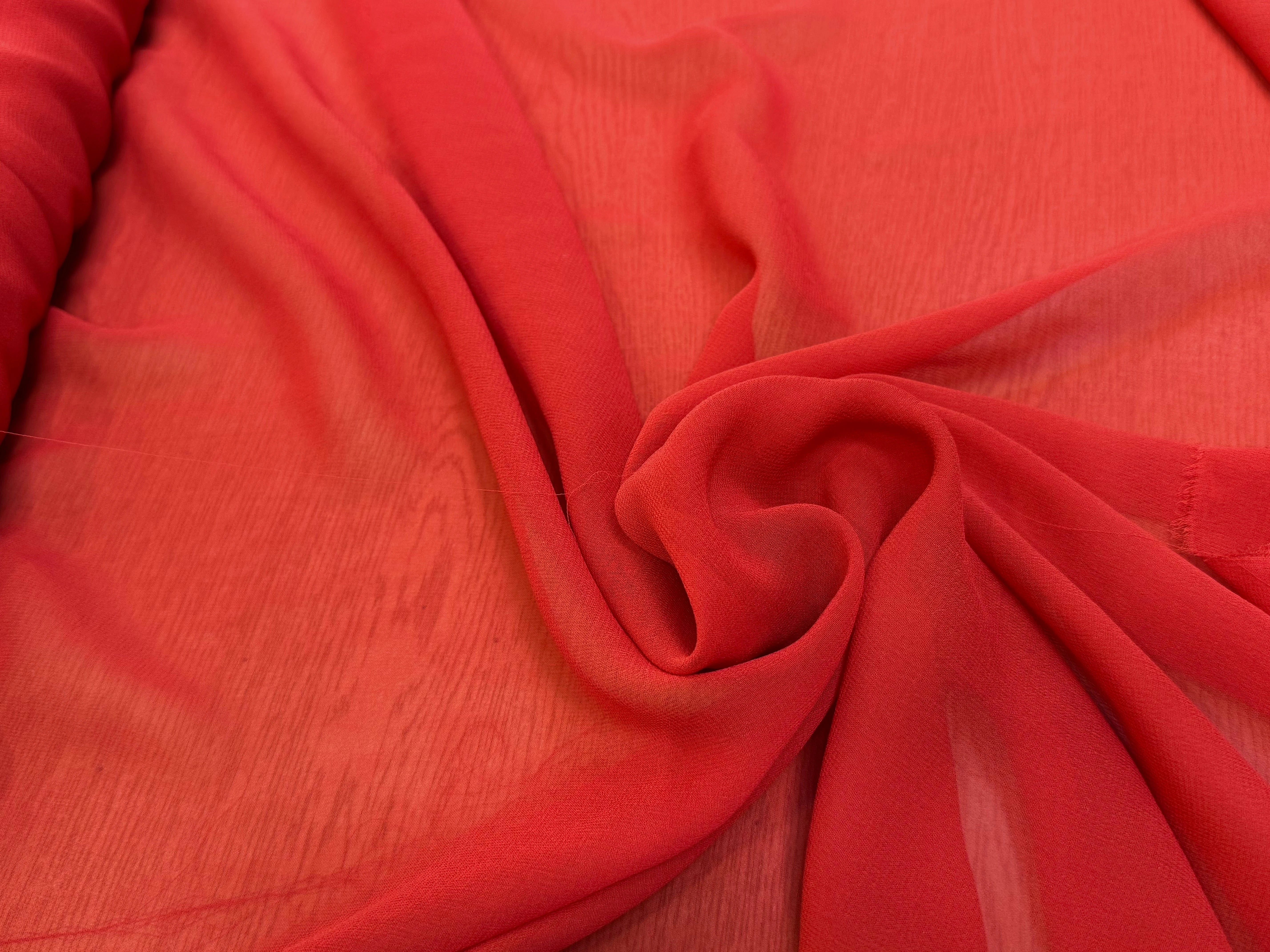 CREPE DE SOIE FLUIDE MANDARINE 136 DE LAIZE - My Little Coupon