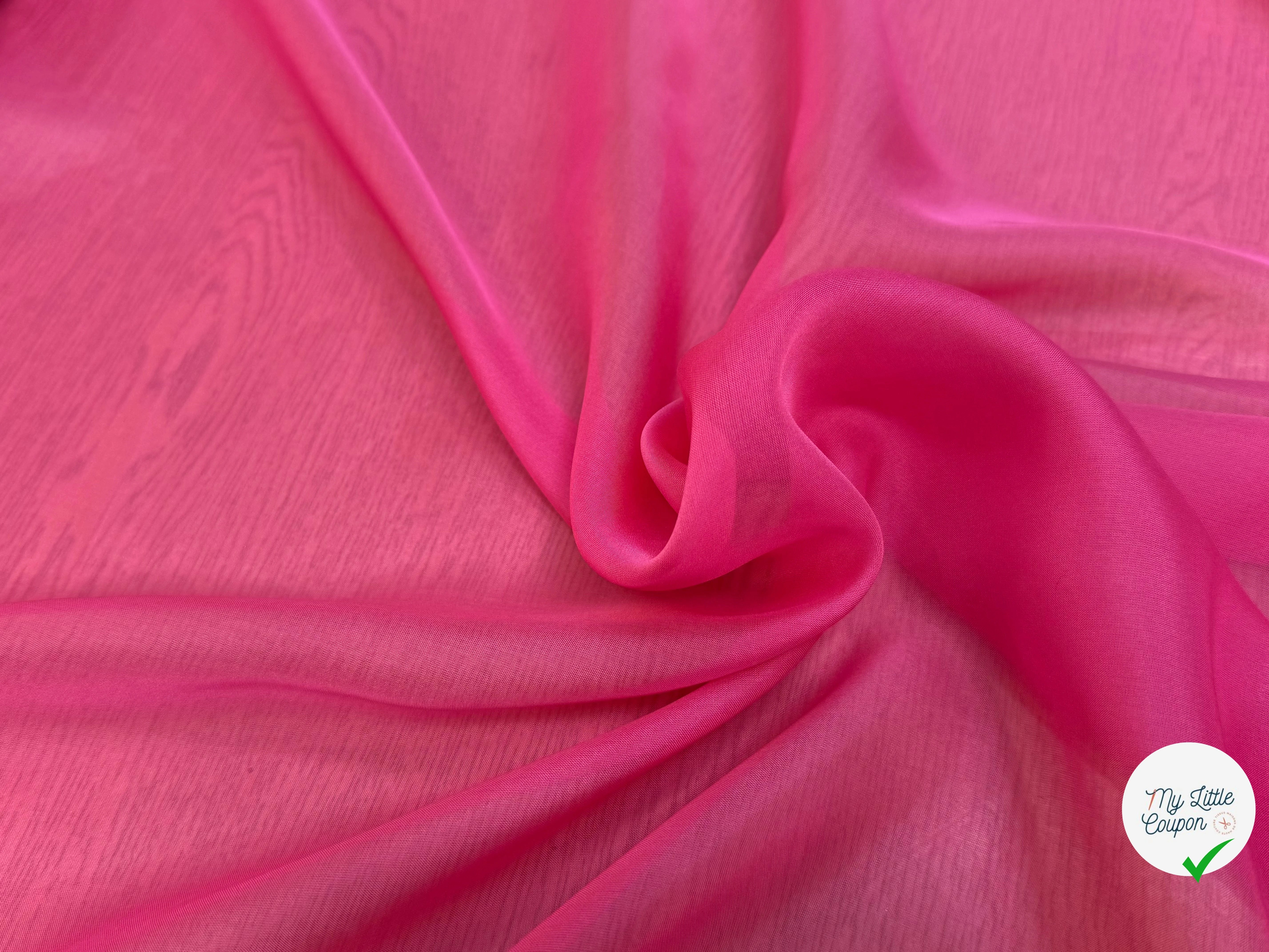 CRÊPE DE SOIE FLUIDE ROSE BONBON🍭 - My Little Coupon
