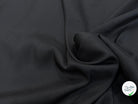 CREPE DE SOIE LÉGÈREMENT SATINÉ TEXTURÉ SHANTUNG NOIR QUALITÉ COUTURE - My Little Coupon