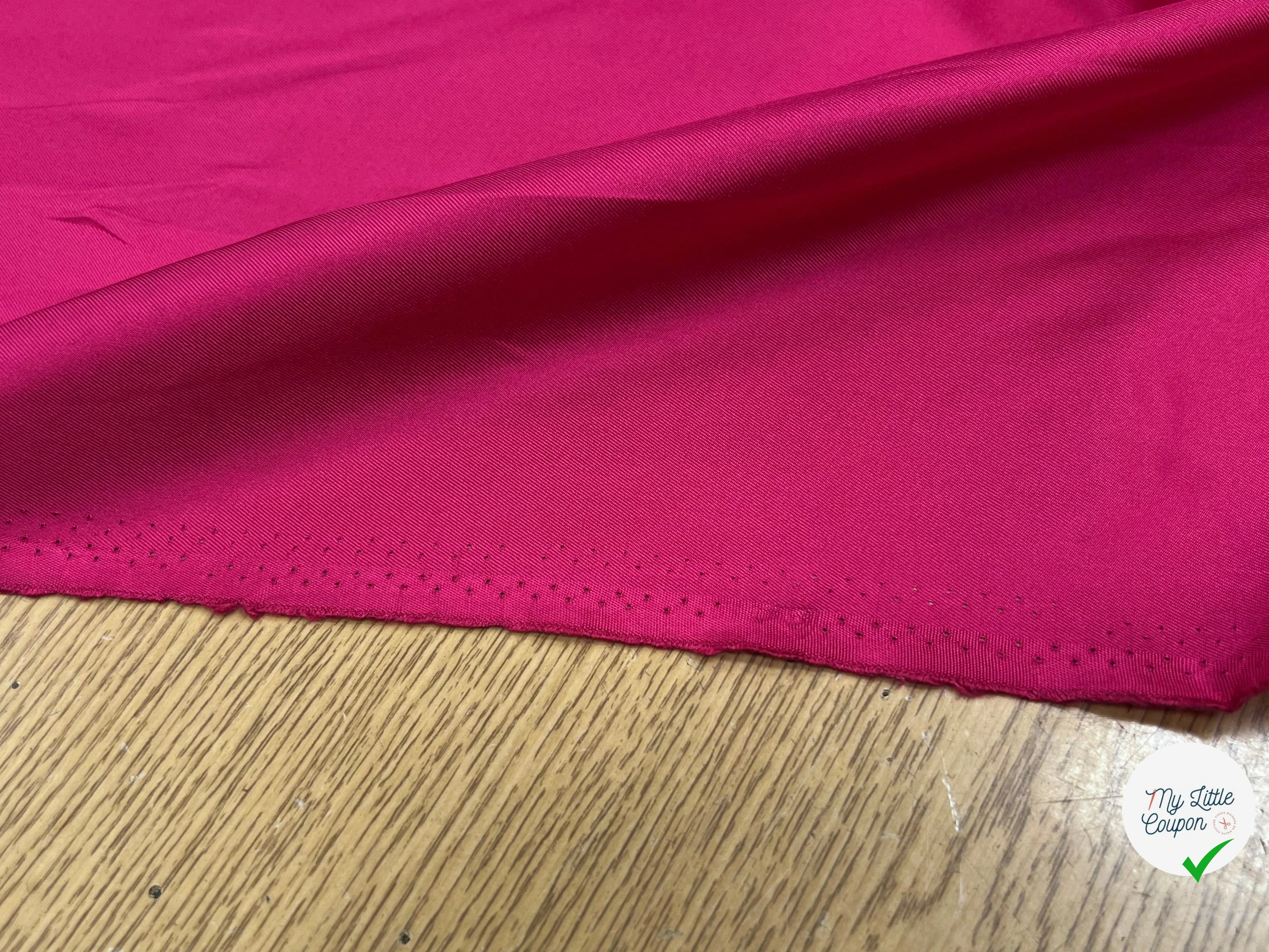 CREPE DE SOIE ROSE 100% SOIE 140CM - My Little Coupon