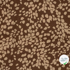 Crêpe de viscose abstrait marron