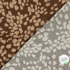 Crêpe de viscose abstrait marron