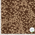 Crêpe de viscose abstrait marron