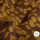 Crêpe de viscose abstrait ocre