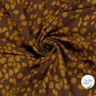 Crêpe de viscose abstrait ocre