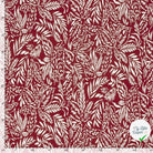 Crêpe de viscose feuilles bordeaux