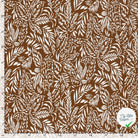 Crêpe de viscose feuilles marron