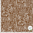 Crêpe de viscose feuilles marron