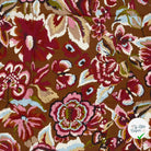 Crêpe de viscose feuilles marron