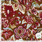 Crêpe de viscose feuilles marron