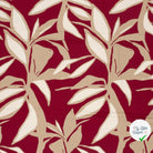 Crêpe de viscose fleurs bordeaux