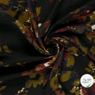 Crêpe de viscose fleurs noir
