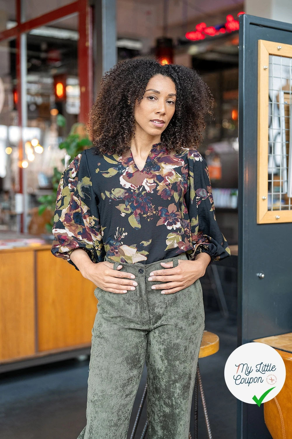 Crêpe de viscose fleurs noir