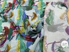 CREPE DE VISCOSE IMPRIMÉ GRAPHIQUE MULTICOLORE FANTASY JAPON - My Little Coupon