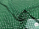 CRÊPE DE VISCOSE IMPRIMÉ POIS VERTS FANTASY ROND VERT - My Little Coupon