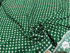 CRÊPE DE VISCOSE IMPRIMÉ POIS VERTS FANTASY ROND VERT - My Little Coupon