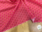 CRÊPE DE VISCOSE IMPRIMÉ SEMIS DE FLEURS ROSE - My Little Coupon