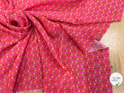 CRÊPE DE VISCOSE IMPRIMÉ SEMIS DE FLEURS ROSE - My Little Coupon