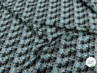CREPE DE VISCOSE STRETCH IMPRIMÉ GRAPHIQUE BULDING CALIPSO ESCALIER - My Little Coupon