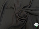 CREPE ENVERS SATIN ACETATE VISCOSE BLACK COFFEE PRESQUE MAT TOMBÉ SUBLIME - My Little Coupon