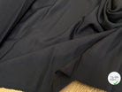 CREPE ENVERS SATIN ACETATE VISCOSE BLACK COFFEE PRESQUE MAT TOMBÉ SUBLIME - My Little Coupon