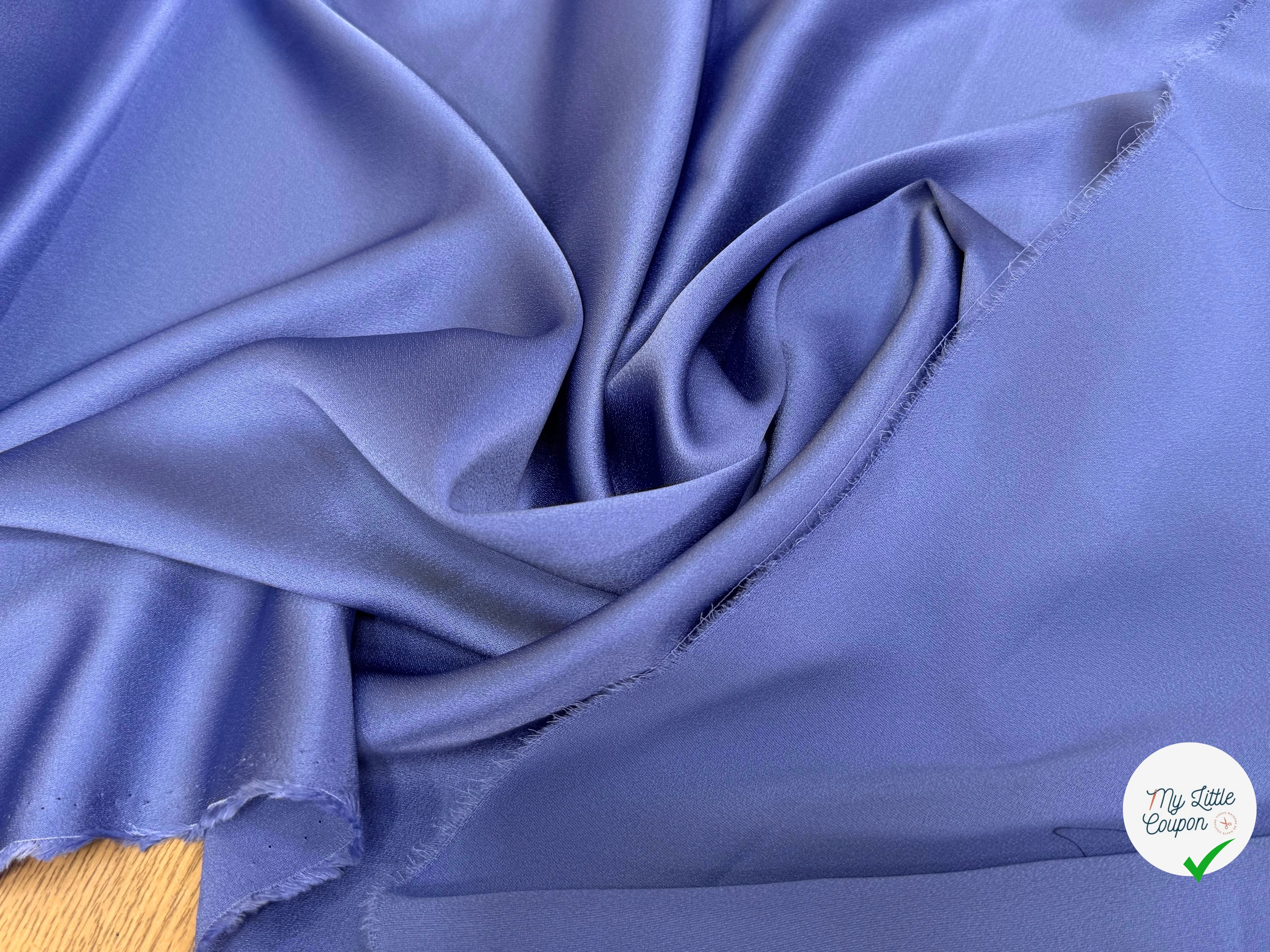 CREPE ENVERS SATIN ACETATE VISCOSE LILAC TOMBÉ SUBLIME - My Little Coupon