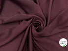 CRÊPE ENVERS SATIN BORDEAUX FONCÉ - My Little Coupon - tissu - coudre