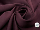 CRÊPE ENVERS SATIN BORDEAUX FONCÉ - My Little Coupon - tissu - coudre